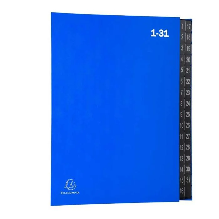 Trieur Numérique - 32 compartiments - Bleu EXACOMPTA