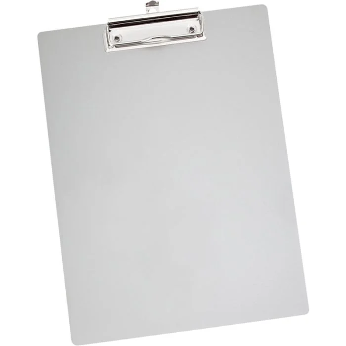 Porte Bloc A4 à pince en métal Aluminium WEDO