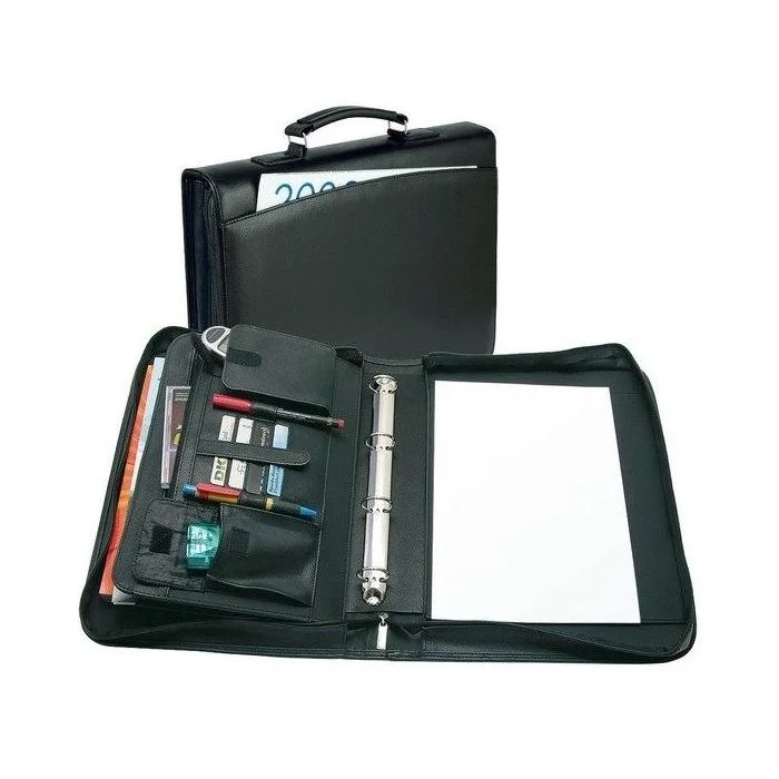 Serviette-Classeur A4 avec poignée en simili-cuir - ORGA WEDO