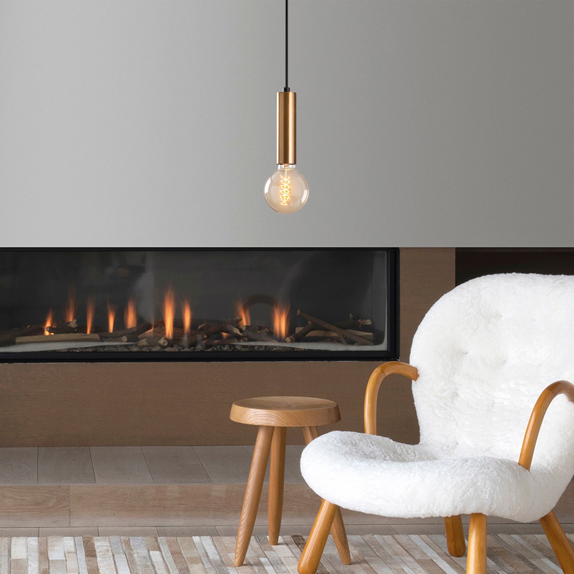 Lustre Tatum - Corps en métal - Couleur vintage