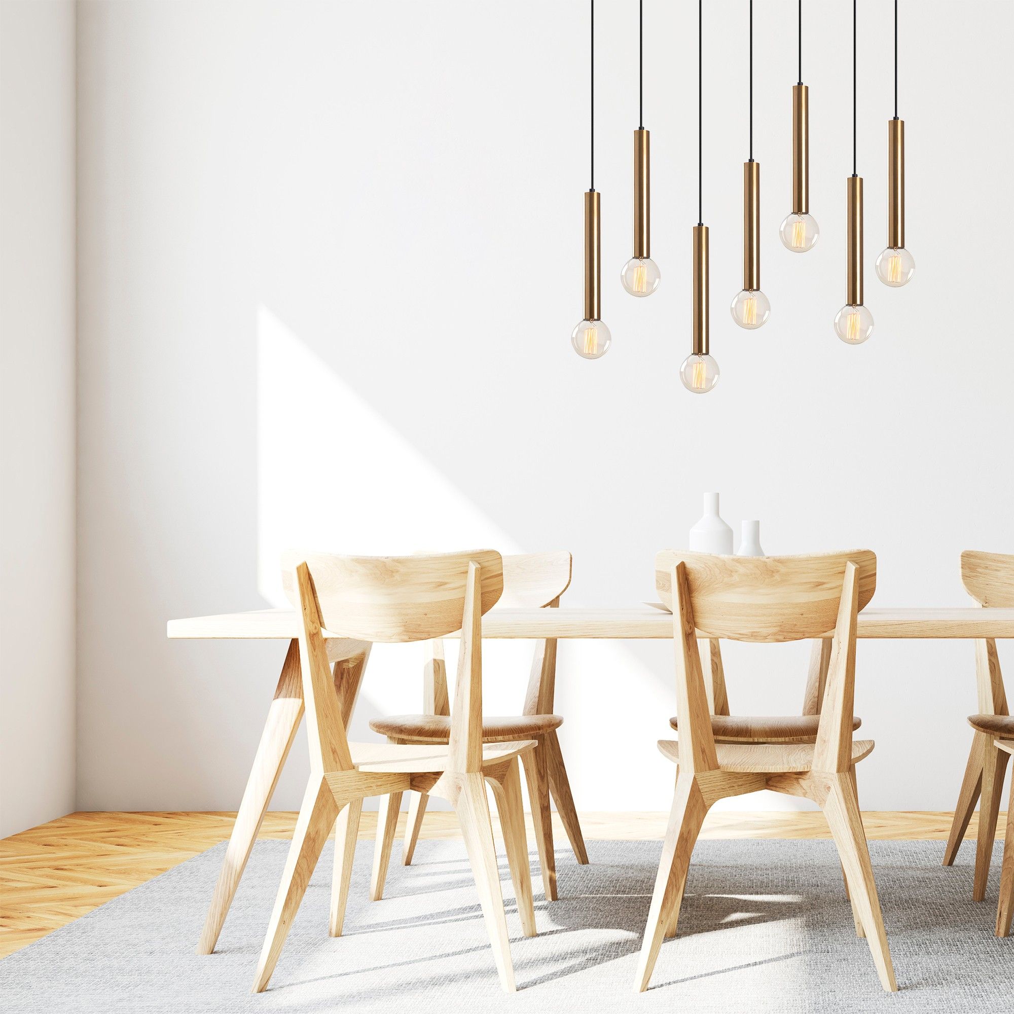 Tatum Chandelier | Vintage | 75x24cm | Hauteur réglable