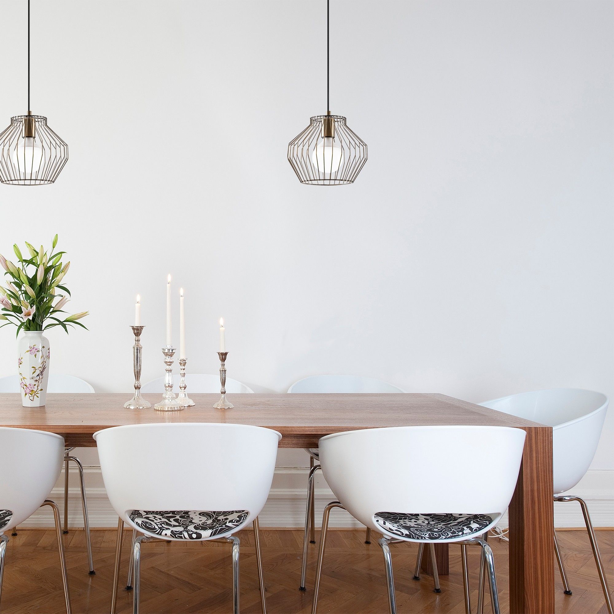 Lustre Tatum | 25x25cm | Hauteur 116cm | Vintage