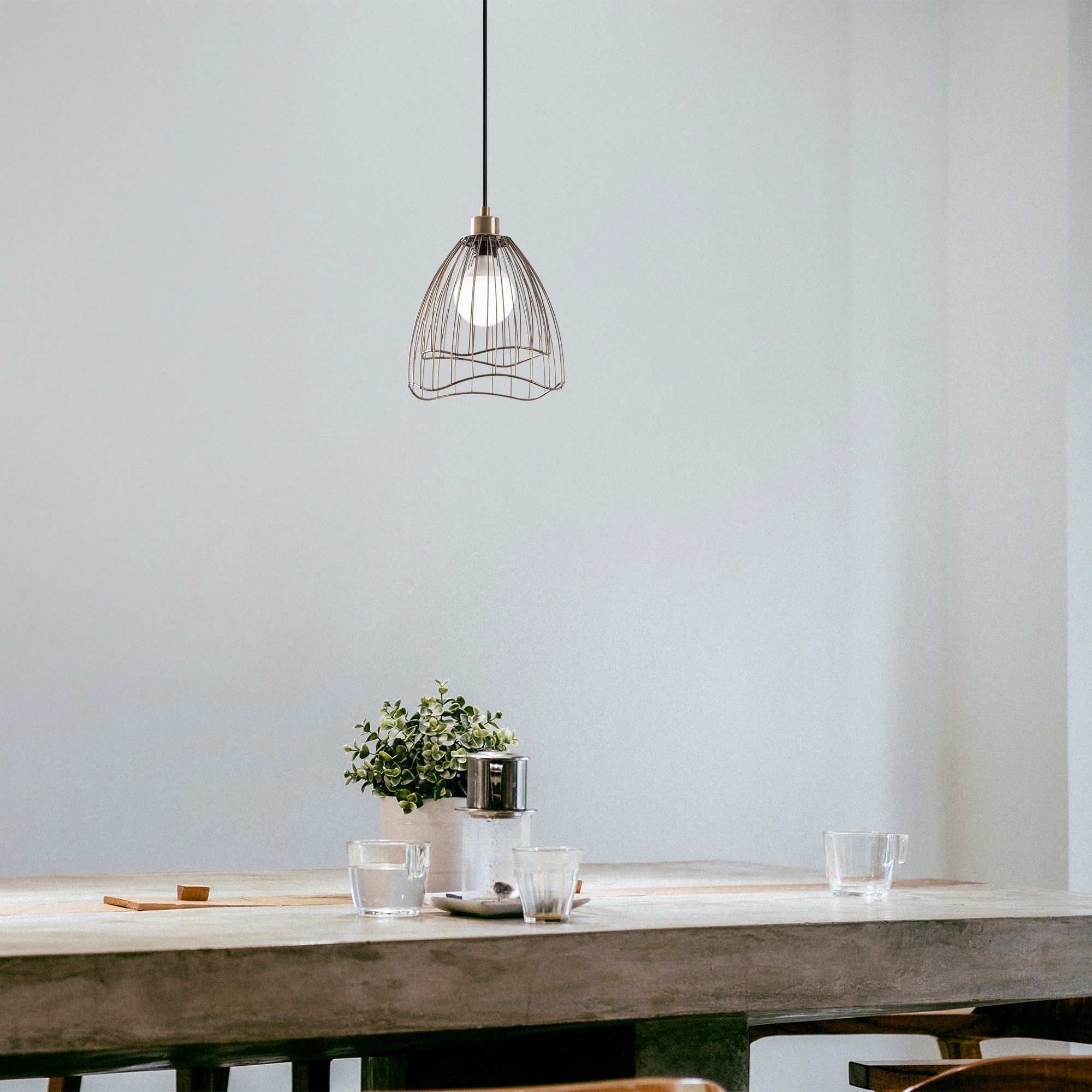 Lustre Vintage Tatum | 25x25cm | Hauteur ajustable