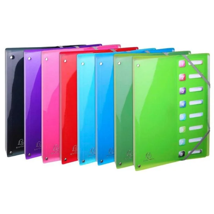 Trieur 8 compartiments à dos extensible - Assortiment EXACOMPTA Iderama