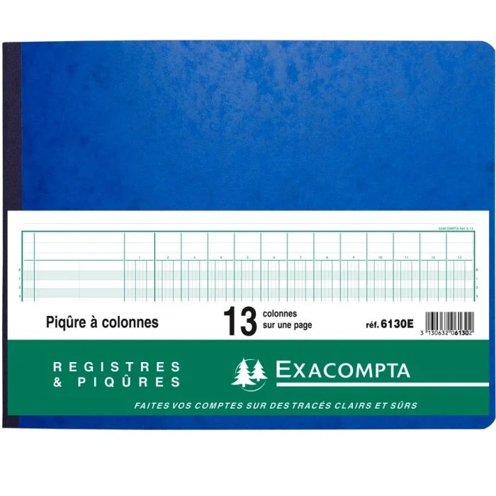 EXACOMPTA Registre 13 colonnes - 250 x 320 mm