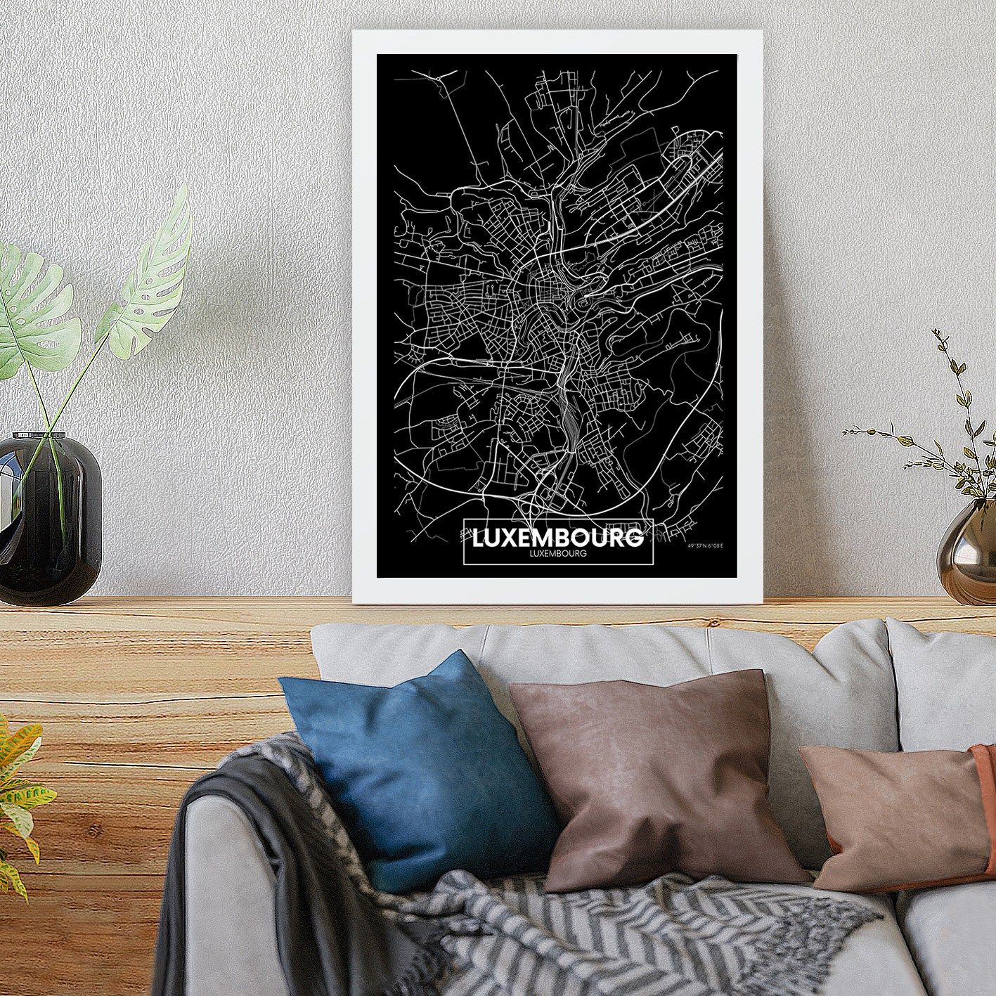 Ville Peinture sur toile | Décorative, 100 ANVAS | Multicolore