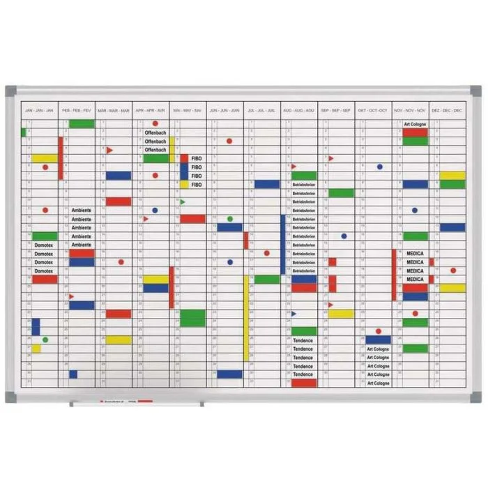 Tableau pour Planning annuel perpétuel - 900 x 600 mm MAUL