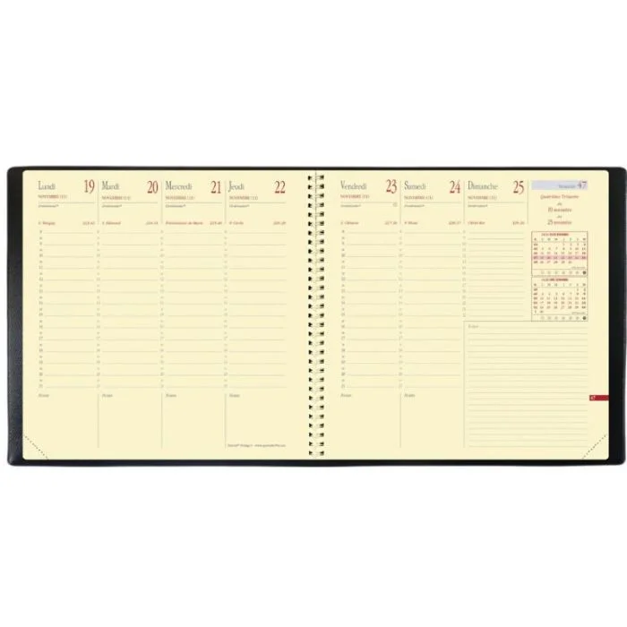 Agenda à spirales 2026 - Exécutif Prestige S - 160 x 160 mm QUO VADIS