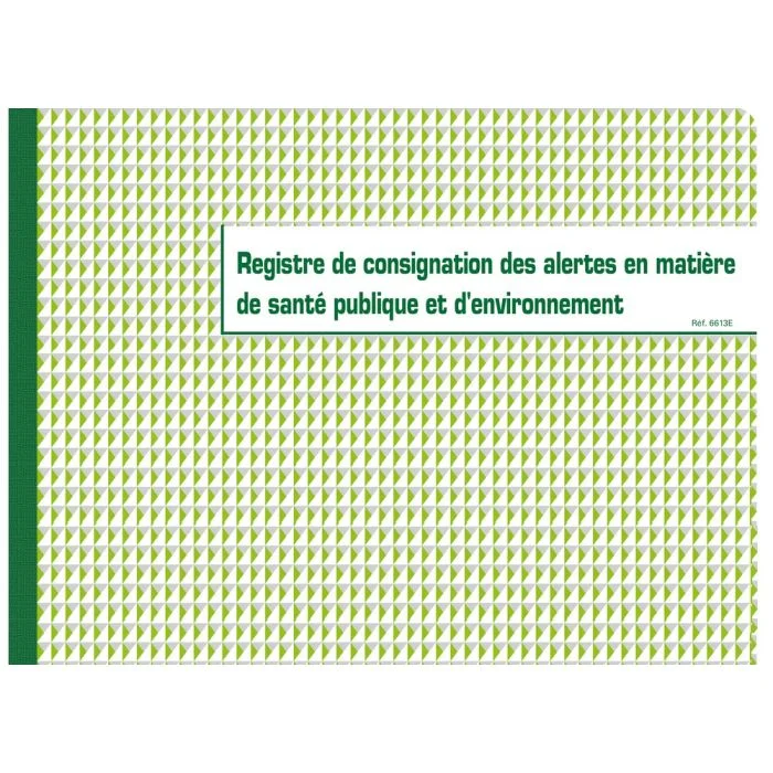 Registre Alertes pour Santé publique et Environnement EXACOMPTA