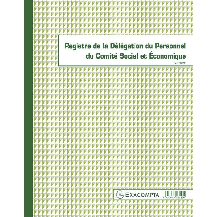 Registre de la Délégation du Personnel du CSE EXACOMPTA
