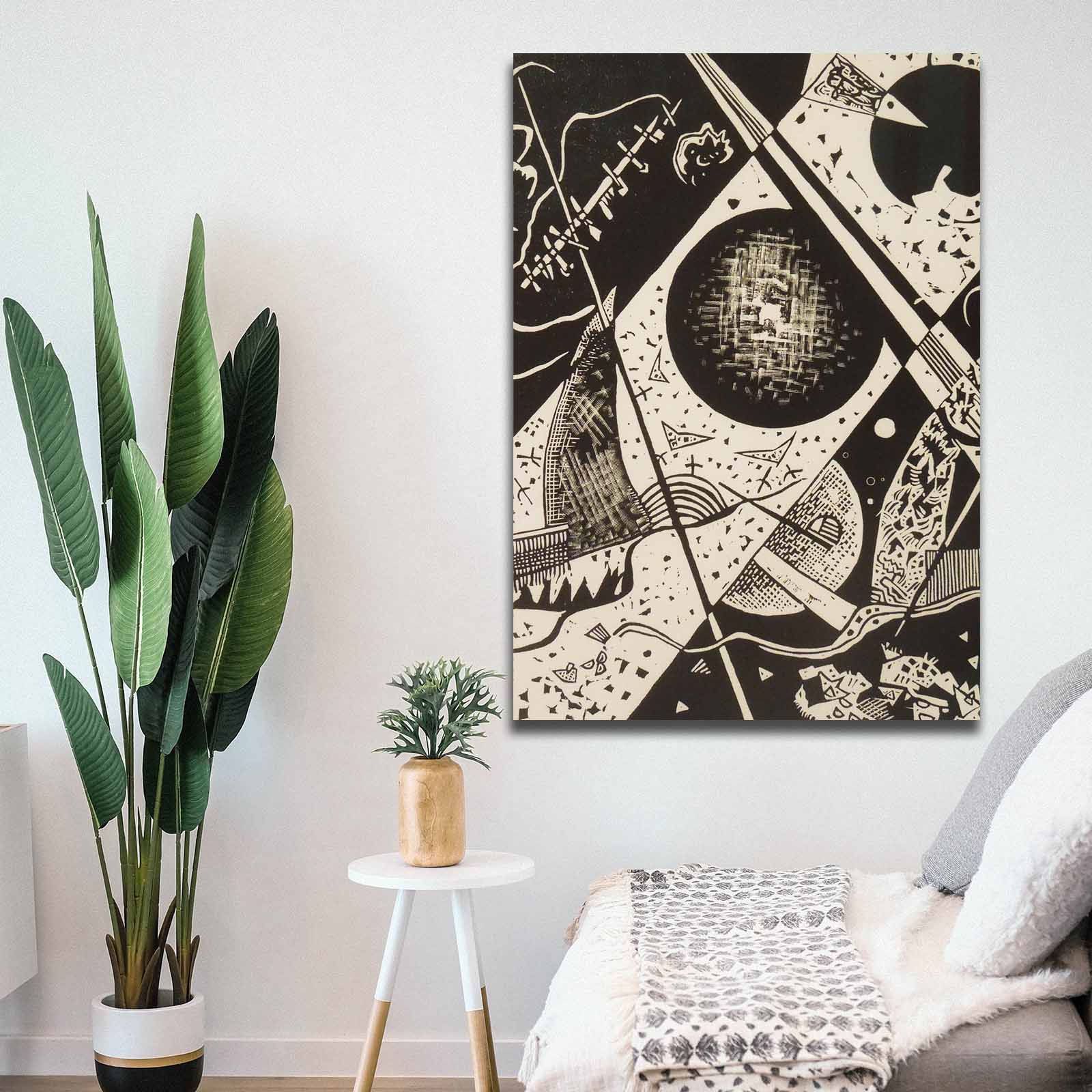 Vasili Peinture décorative sur toile | 100 anvas, cadre en bois