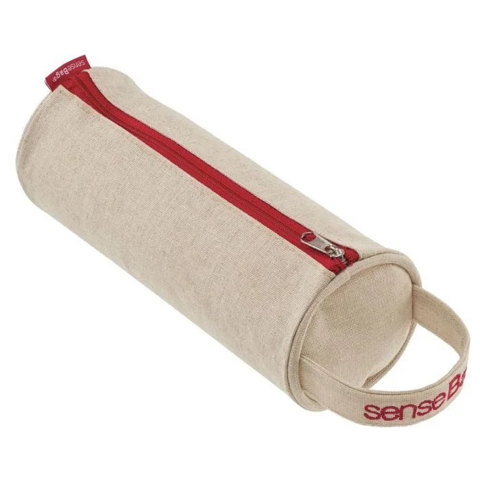 Trousse ronde pour stylos - SenseBag - Lin Naturel TRANSOTYPE