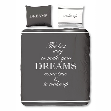 Parure de Lit Good Morning Dreams Anthracite Coton