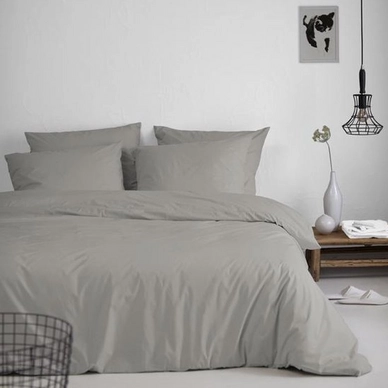 Parure de Lit Damai Effen Cement (Percale Biologique)