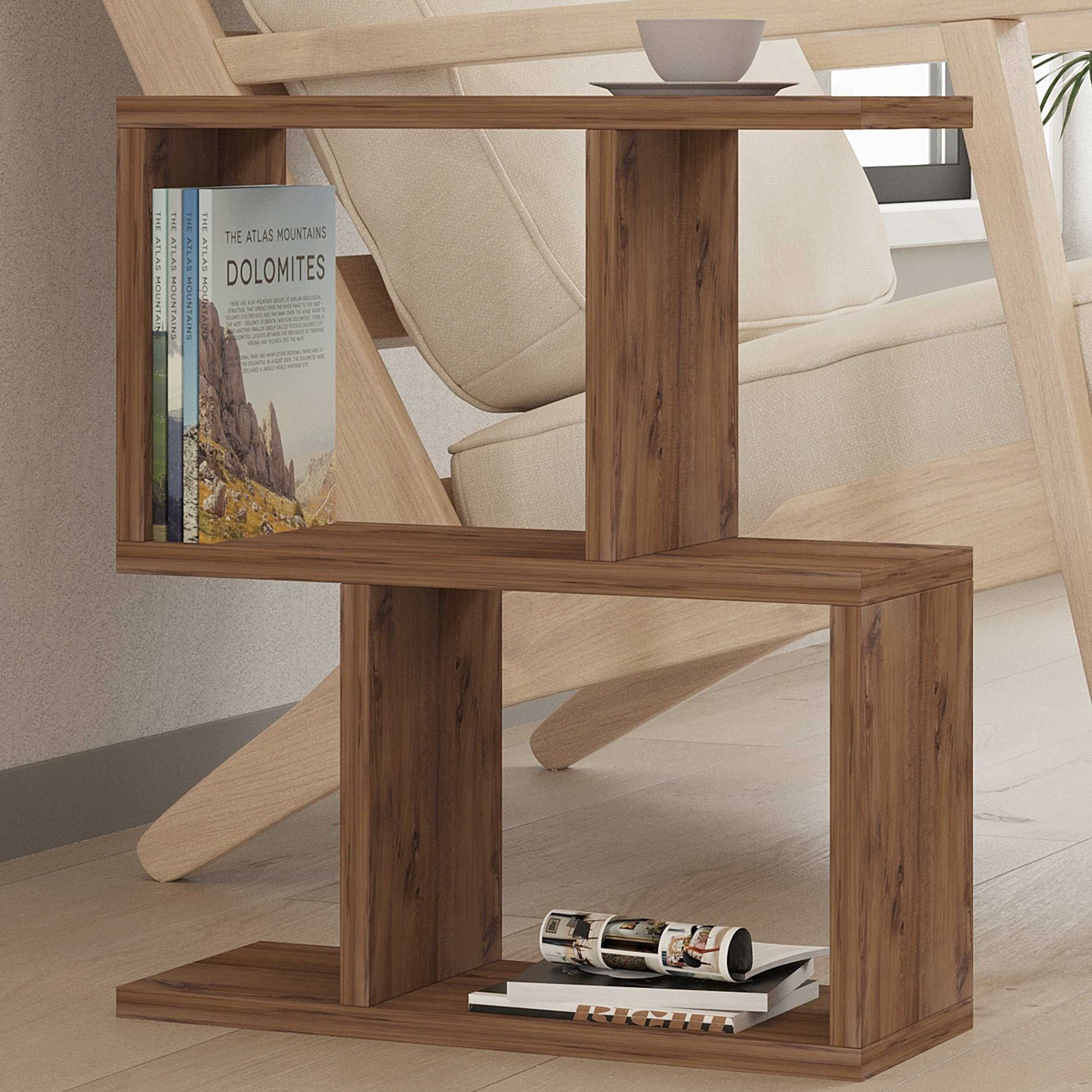 Table d'appoint moderne en pin atlantique - 100% mélaminé