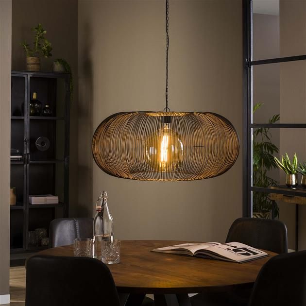 Lampe suspendue Disco - nickel noir