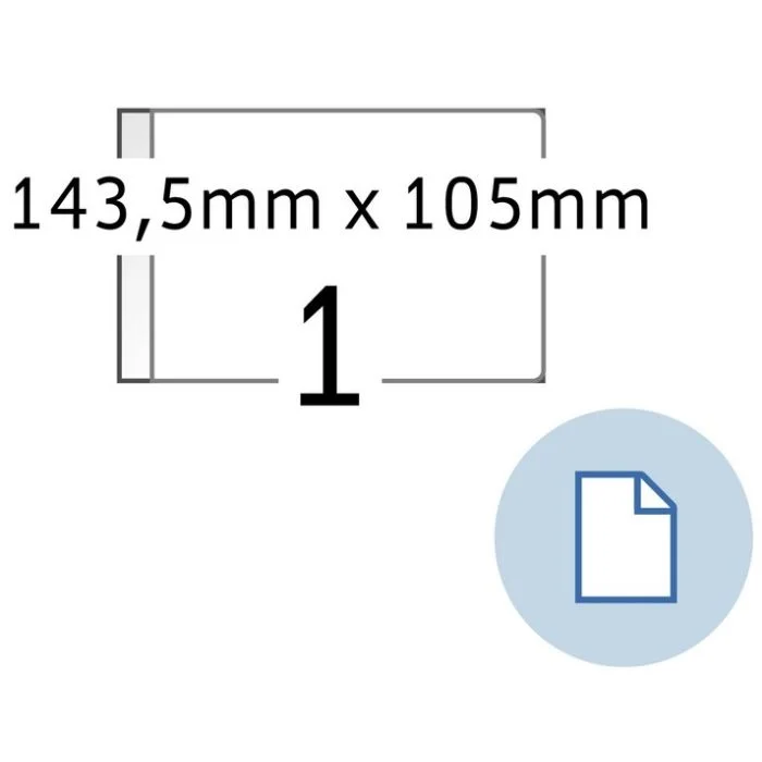 Étiquettes adhésives - 145,5 x 105 mm - Blanc HERMA Dataprint Lot de 2000