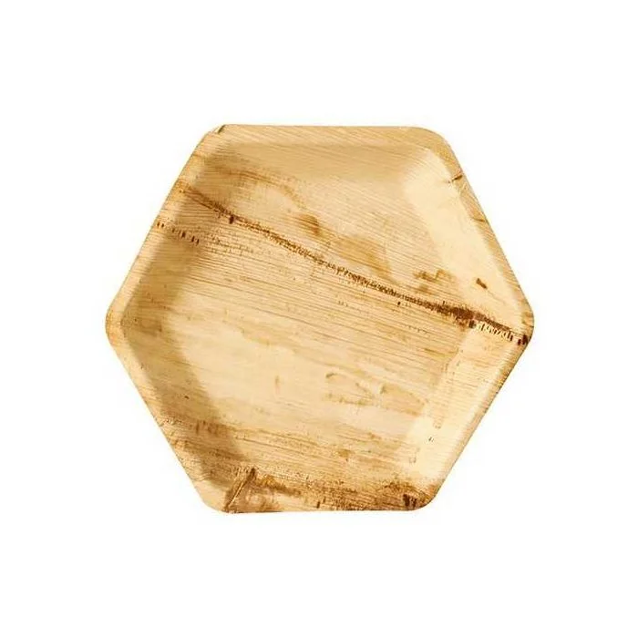 Assiette jetable en feuilles de palme - 235 x 30 mm PAP STAR Pure Lot de 25