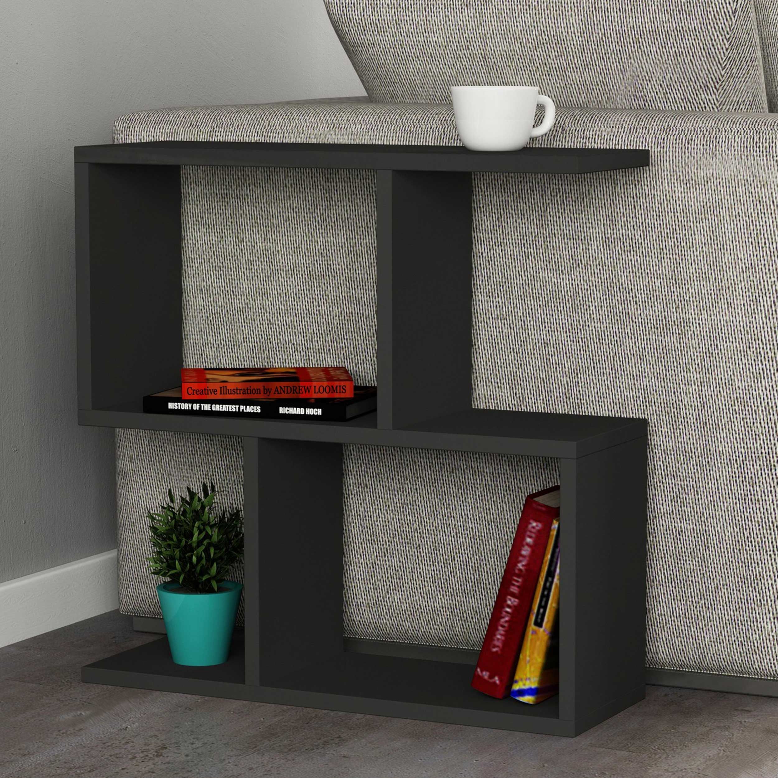 Mania Table d'appoint | 100 % MÉLAMINE | Anthracite