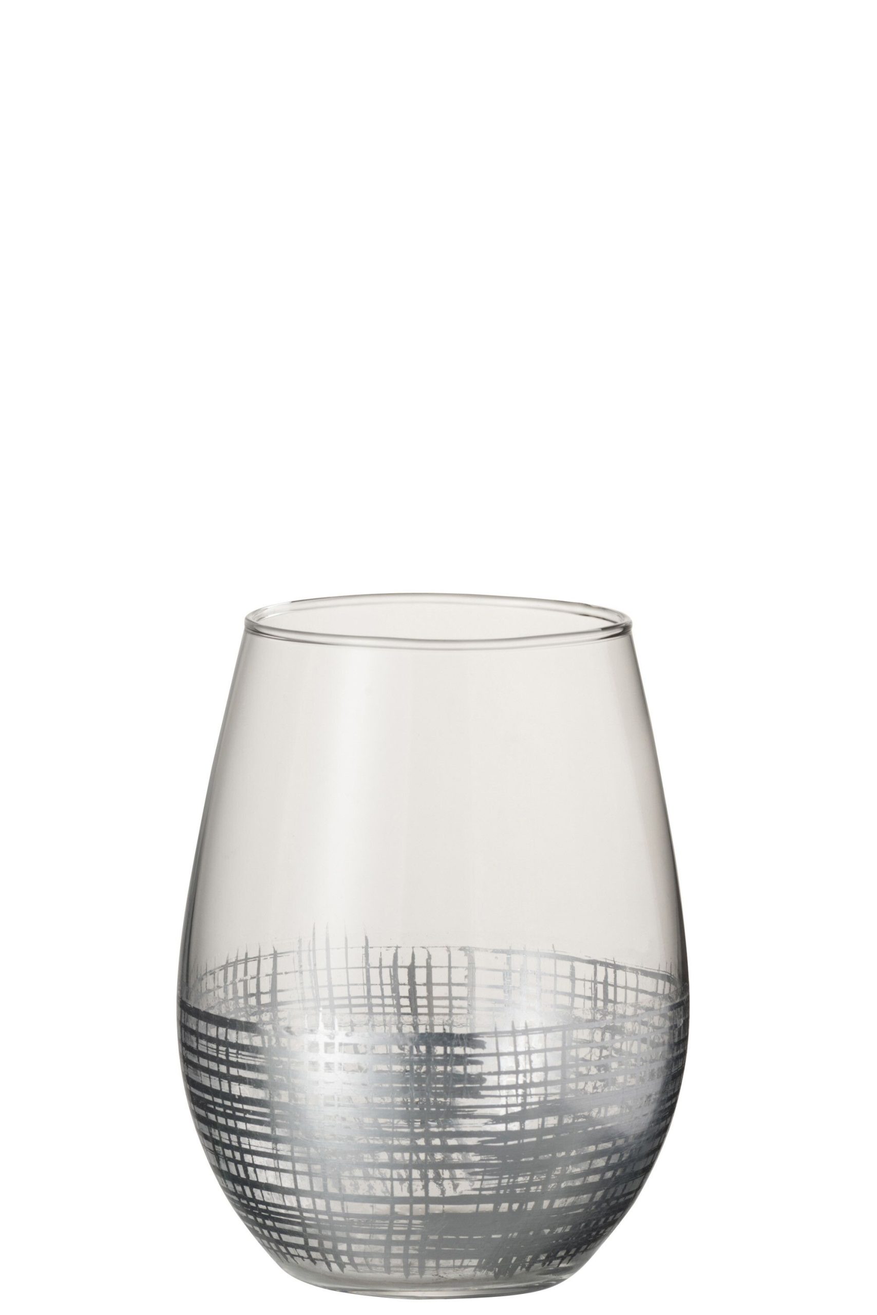 Verre grillage boule verre argent/transparent