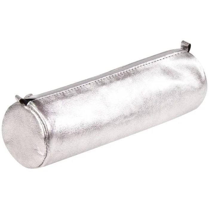 Trousse en Cuir pour stylos - Argent CLAIREFONTAINE