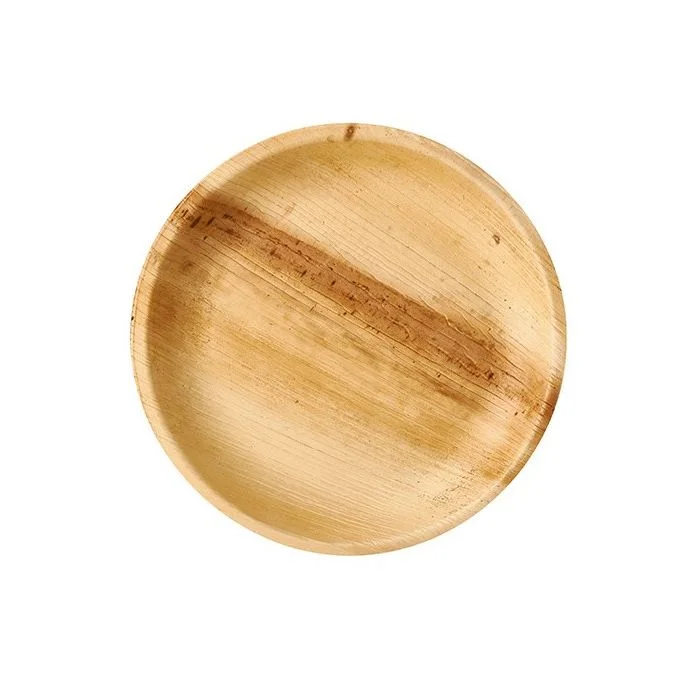 Assiette jetable en feuilles de palme Diamètre 150 mm PAP STAR Pure Lot de 25