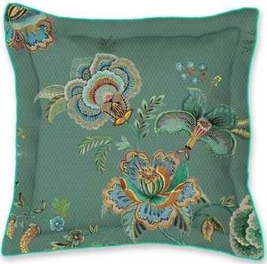Coussin Décoratif Pip Studio Cece Fiore Square Cushion Green (45 x 45 cm)
