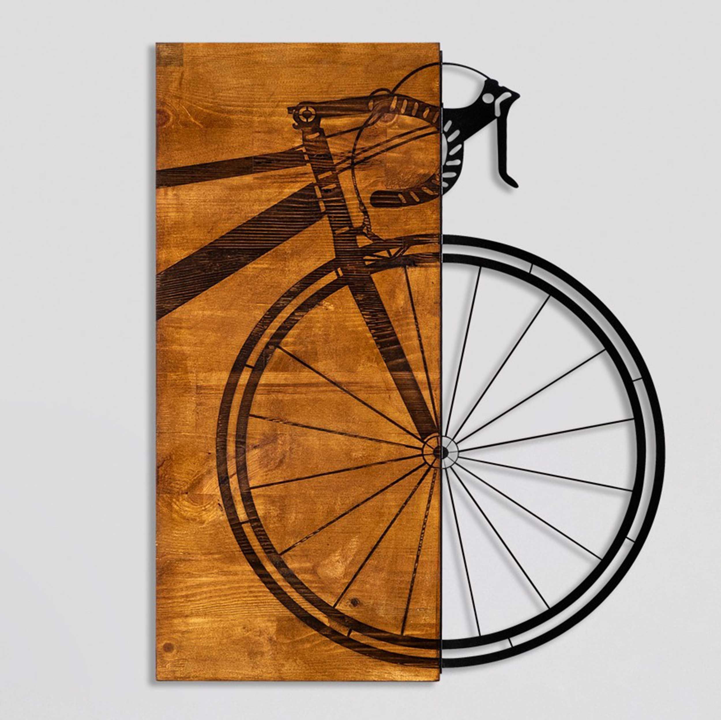 Accessoire mural décoratif Skyler 50% bois 50% métal