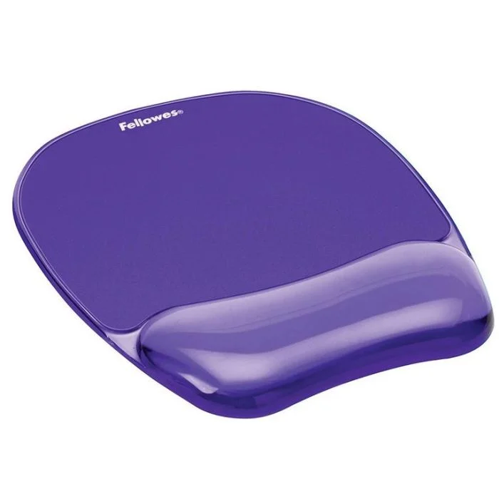 Tapis de Souris avec Repose-poignet Gel Cristal - Violet FELLOWES