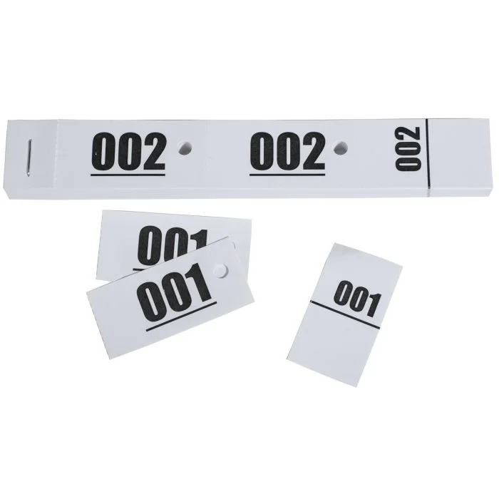 Carnet de 50 Tickets Vestiaires - Blanc EXACOMPTA