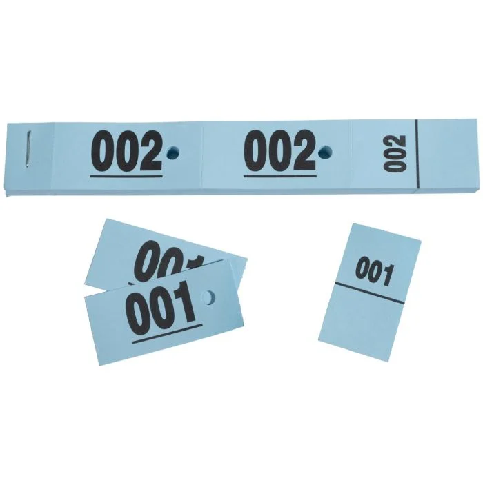 Carnet de 50 Tickets Vestiaires - Bleu EXACOMPTA