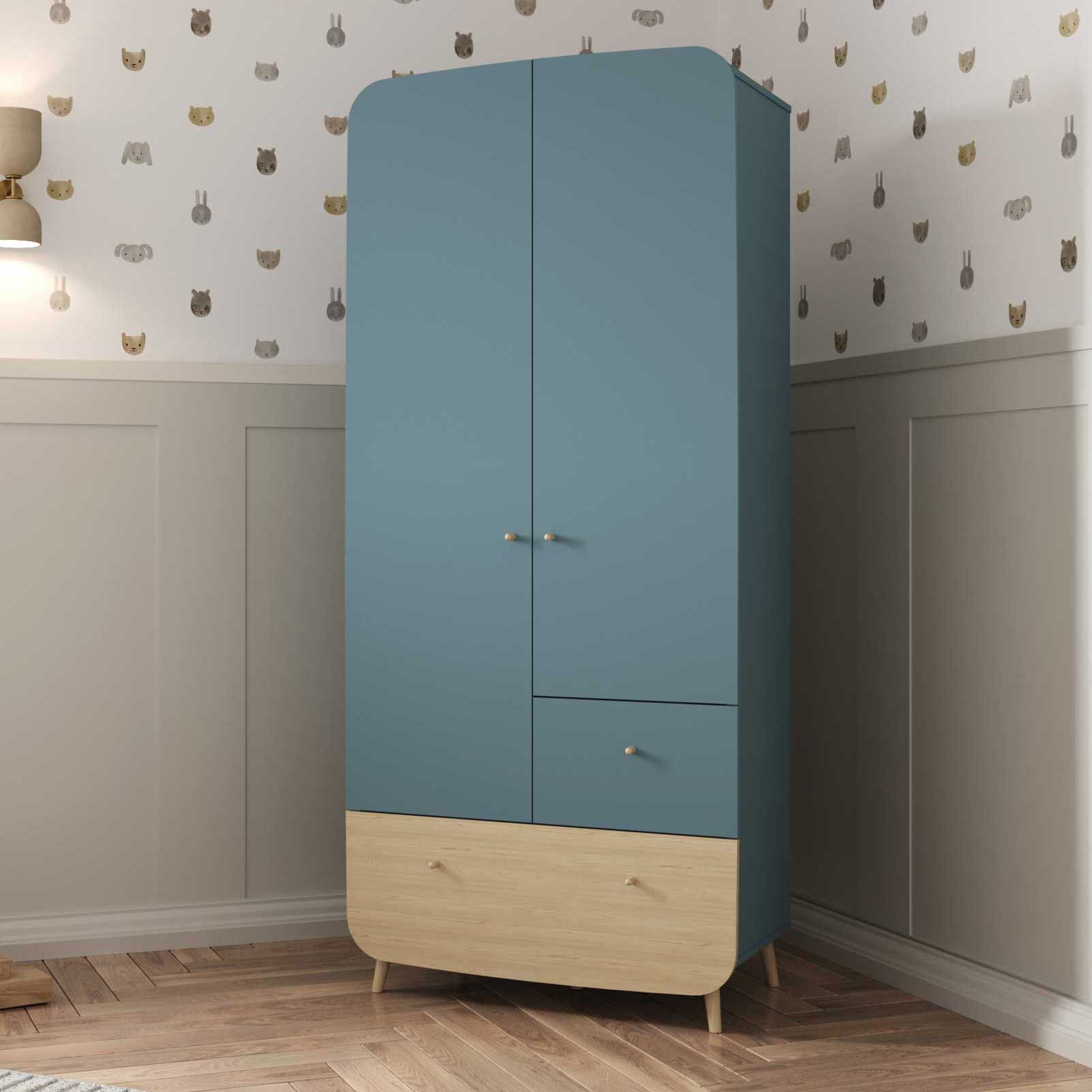 Armoire Firmiana | 90,5 x 49,7 x 203,4 cm | Bleu