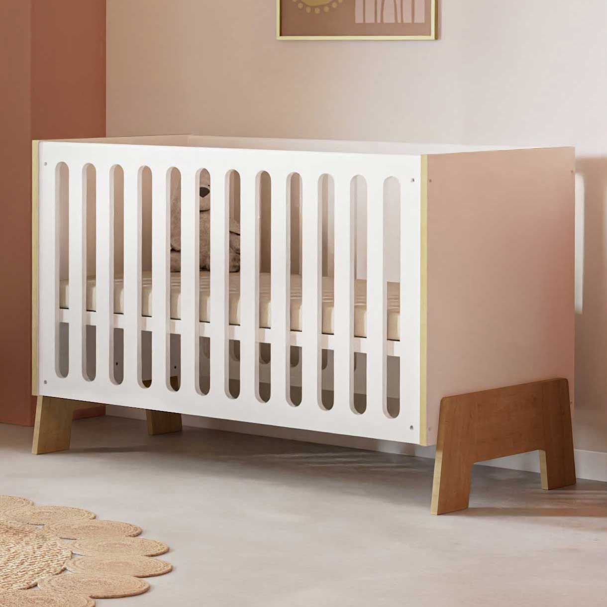 Cot Albizia | 127.2 x 64.6 x 83.4 cm | Blanc