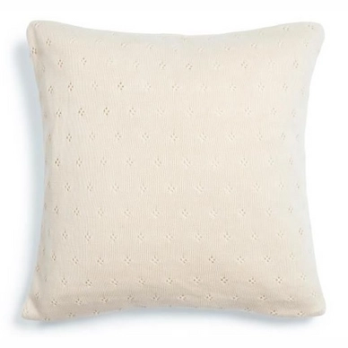Coussin Décoratif Essenza Ajour Knitted Antique White (50 x 50 cm)