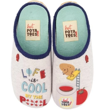 Pantoufles Hot Potatoes Kids Bayahibe Grey