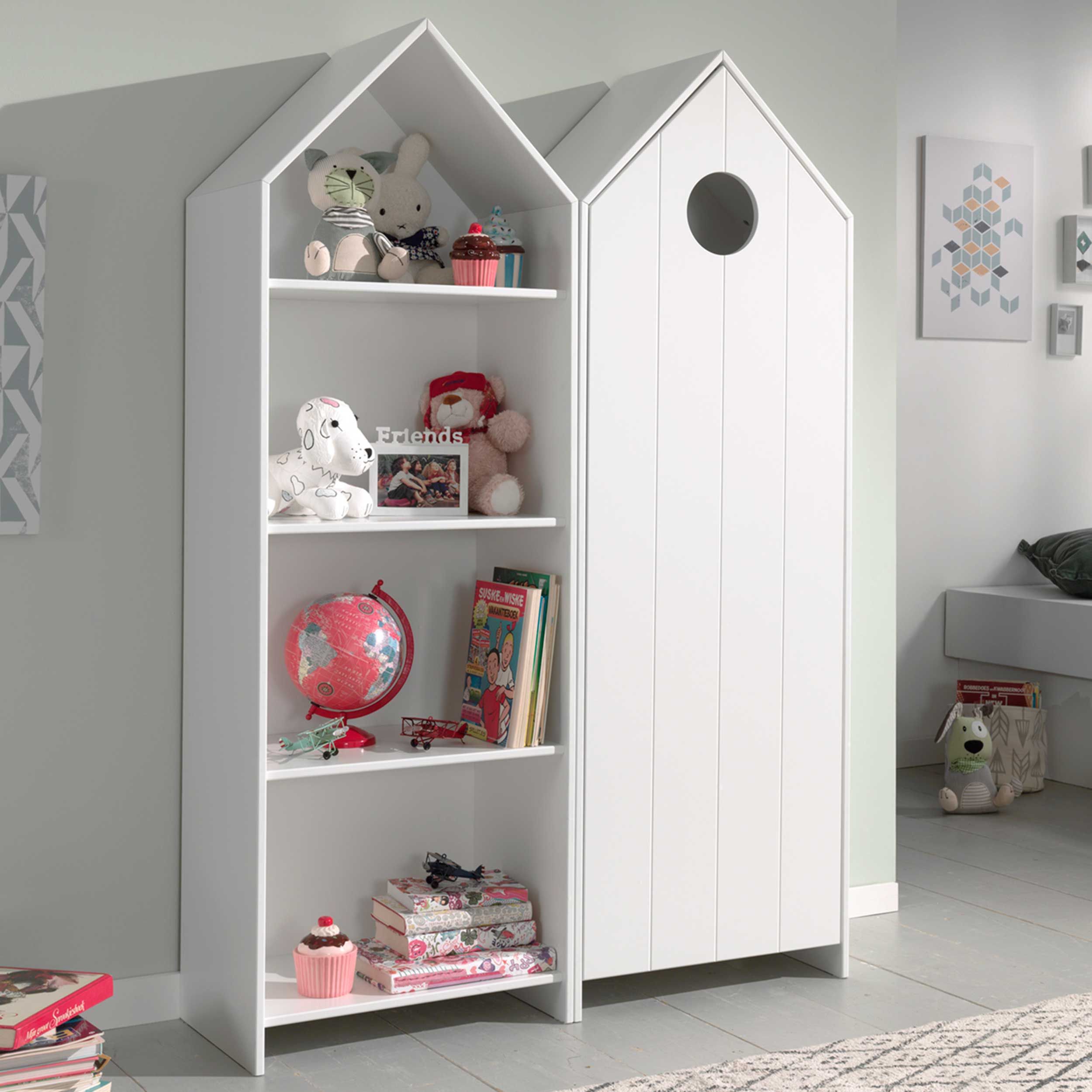 Armoire 2 pièces Casami - 115x37x172 cm - Blanc