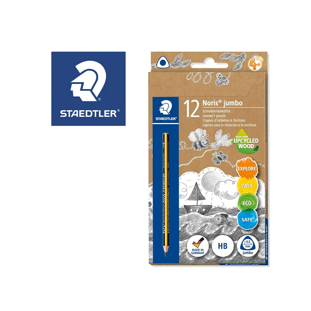 Crayons graphite staedtler noris jumbo 119 HB - pochette de 12