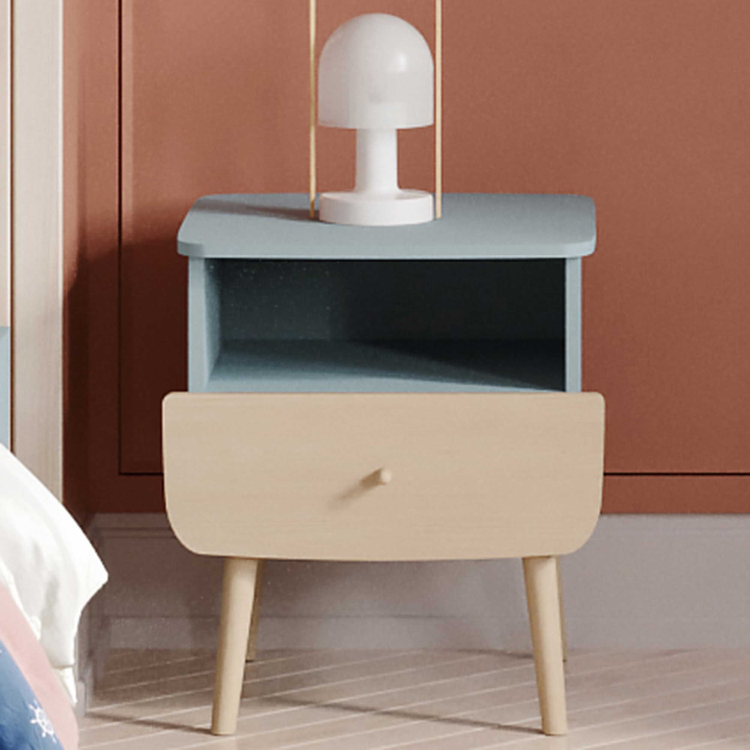 Table de chevet Firmiana | 48 x 45 x 50 cm | Bleu