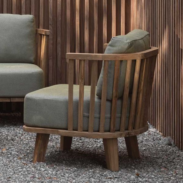 Fauteuil de jardin Casablanca | Hors coussins d'assise | 80 x 70 x 70 cm | Bois de teck