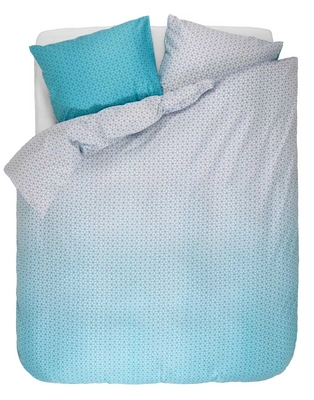 Taies d'oreiller Esprit Hilo Blue Satin de Coton (50 x 75 cm)