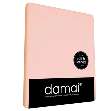 Drap-housse Sommier Tapissier / Matelas à eau Damai Blush (Coton)