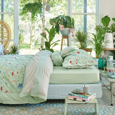 Taies d'oreiller PiP Studio Hummingbirds Green Percale (65 x 65 cm)