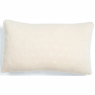 Coussin Essenza Knitted Ajour Antique White (30 x 50 cm)