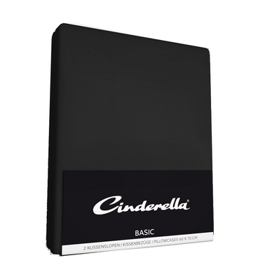 Taies d'oreiller Cinderella Black (Satin) (set de 2)