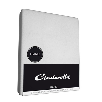 Taies d'Oreiller Cinderella White (Flanel) (Lot de 2)