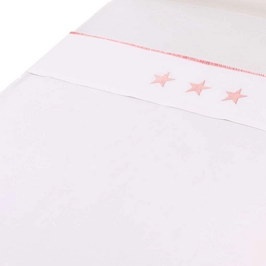 Drap Lit bébé Briljant Mats Borduur Corail Coton