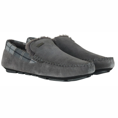 Chaussons Barbour Men Monty Dark Grey Suede