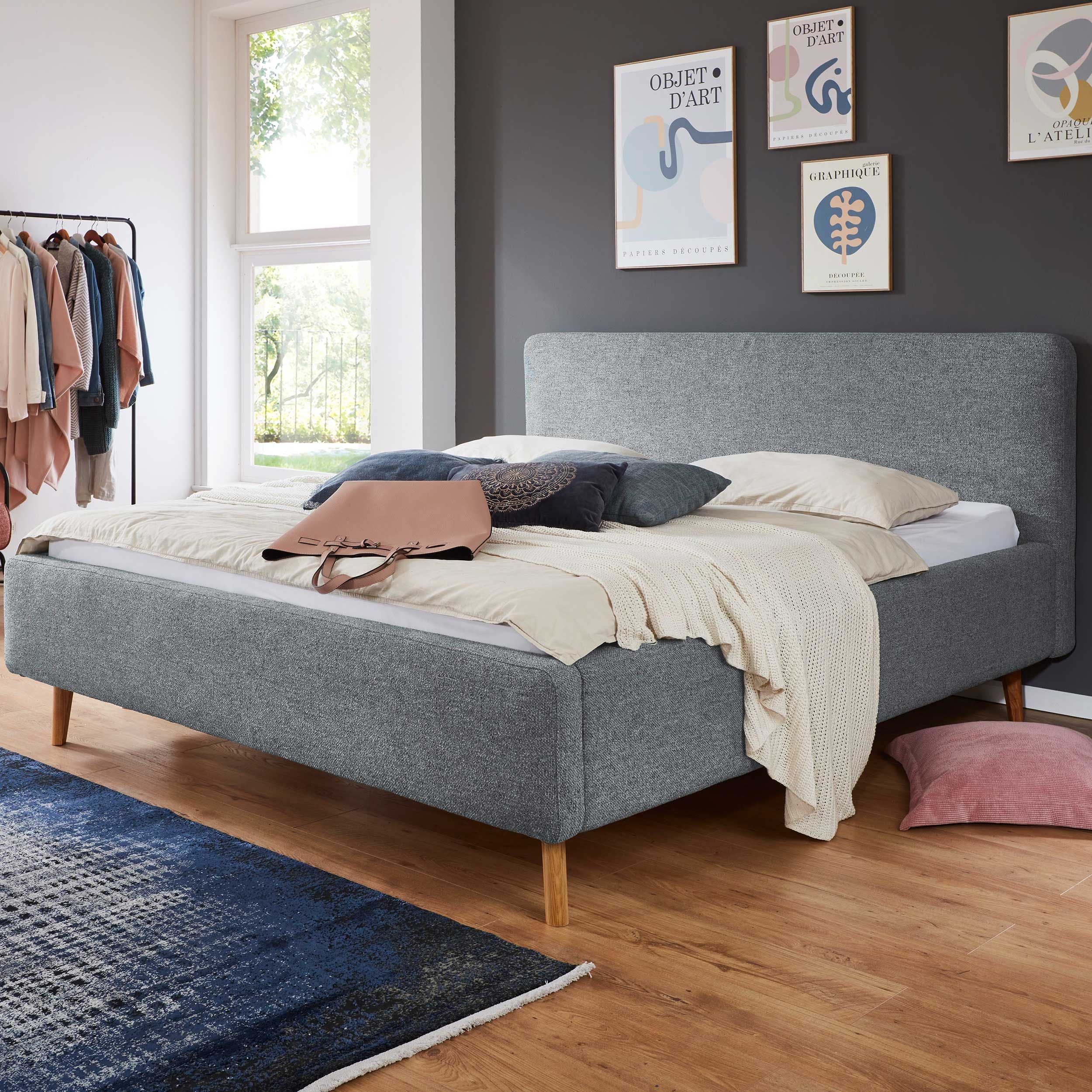 Lit coffre Nielsen | Sommier à lattes inclus | 160 x 200 cm | Turquoise