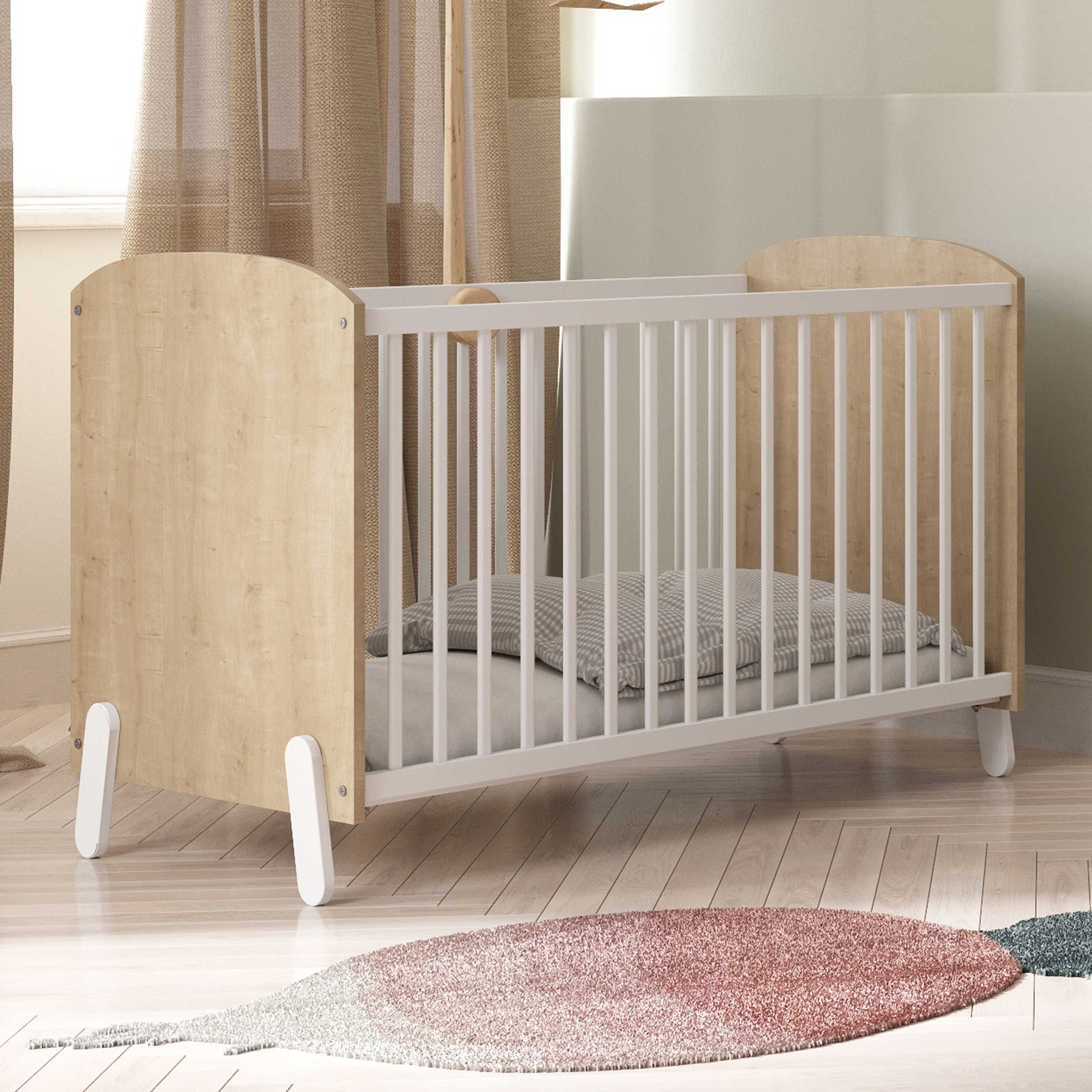 Cot Naili | 127,6 x 67,3 x 86 cm | Blanc