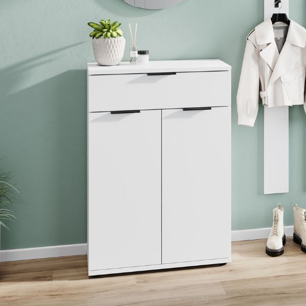 Meuble à chaussures Willian | 75 x 37 x 108 cm | Blanc